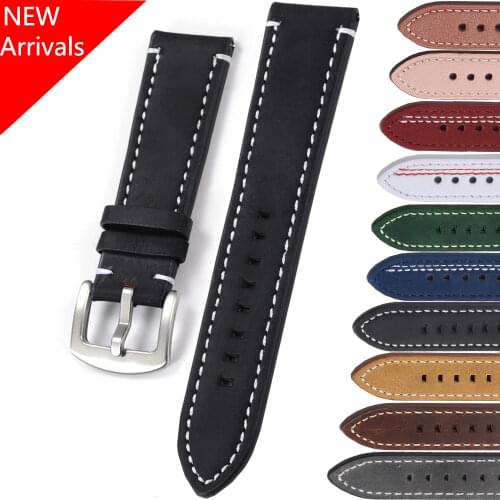 20mm 22mm watch strap For Huawei watch gt 2/2e strap samsung Galaxy watch 3 45/46mm leather correa Amazfit/Gear S3 frontier