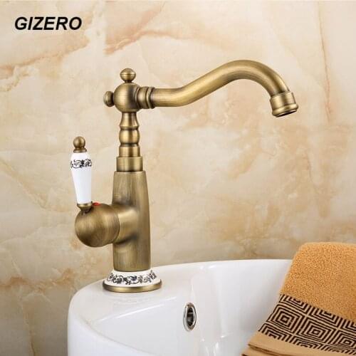 Bathroom Brass Bronze Mixer Basin Faucet Swivel Spout Deck Mounted Sink Mixer Tap torneira for washbasin grifo ZR109