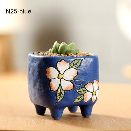 Succulents Flowerpot Garden Flowerpot Ceramic Flowerpot Flowerpot Outdoor Garden Succulent Cactus Planting Container Home Decora