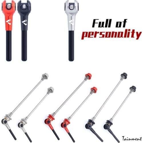 100/130 135 mm MTB Bicycle Quick Release Skewer Ti Titanium Axle CNC Turning Cycling Hub Lightweight Quick Skewers for Road Bike