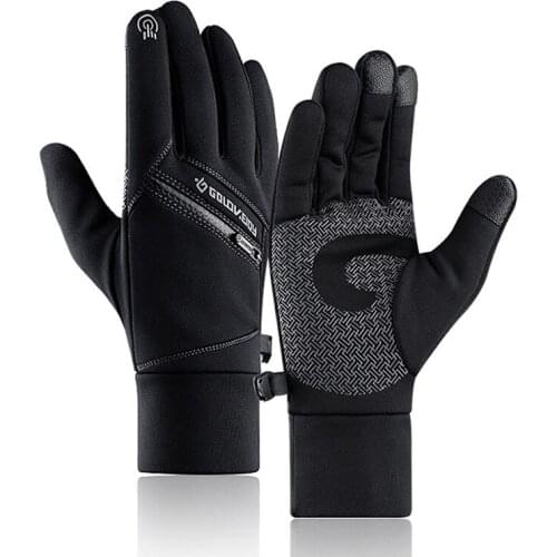 Winter Bike Gloves Running Skiing Warm Touchscreen Riding Cycling Gloves Waterproof Thermal Anti Slip glove men woman Autumn
