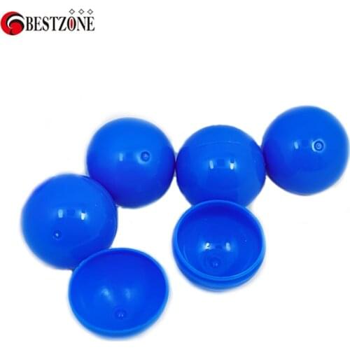 Free shipping 100pcs 30mm full blue color toy capsules; Plastic Toy Capsule solid color ball