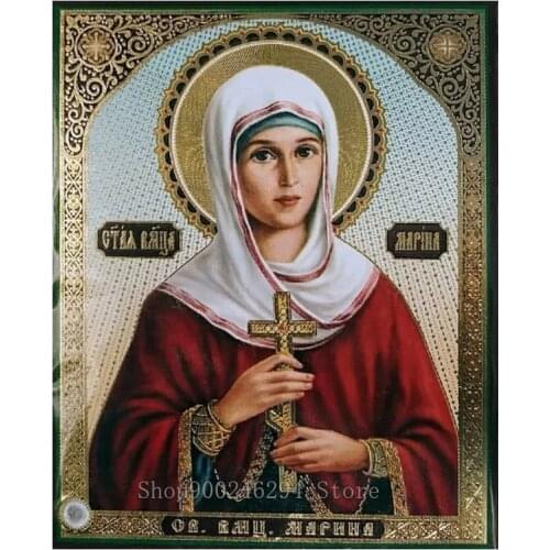 5D round square diamond embroidery Holy Marina Diy full sets diamond painting mosaic religion pictures rhinestones icon FF1541