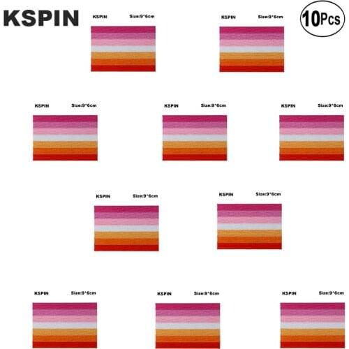 6*9cm Sun Set pride Embroidery Patches Iron on Saw on Transfer patches Sewing Applications for Clothes in Home&Garden