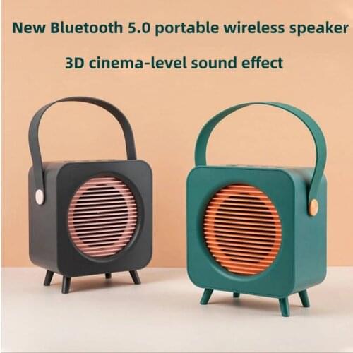 Bluetooth 5.0 Retro Portable Wireless Bluetooth Speaker A29 Mixed Color Home Outdoor 3D Bass Surround Sound Speakers TF AUX