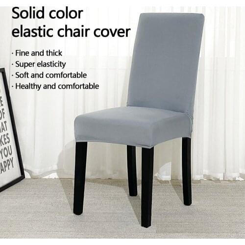 Home Chairs for Kitchen Chair Cover Removable Anti-dirty Seat Chair Cover Solid Color Detachable Chair Cover Wedding Restaurant