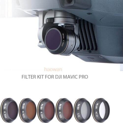 Cpl+mcuv+nd8+nd16+nd32+nd64 nd Lens Filter Protector kit for DJI mavic pro drone camera