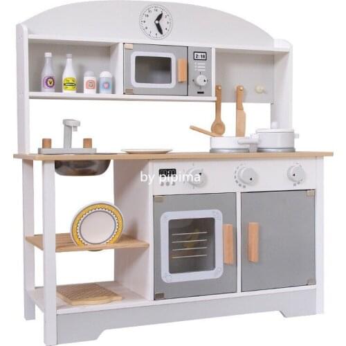 Children Play House Wooden Simulation Kitchenware Baby Wooden Cooking Toys