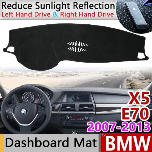 For BMW X5 E70 2007~2013 Anti-Slip Anti-UV Mat Dashboard Cover Pad Sun Shade Dashmat Protect Carpet Accessories 2009 2010 2012