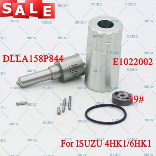 ERIKC 095000-6363 Injector Overhaul Repair Kits Nozzle DLLA158P844 Valve Plate, Pin, Sealing Ring for Isuzu Foward 4HK1 5.2L