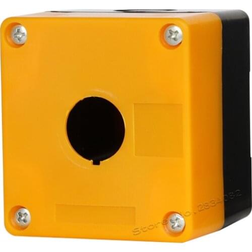 64*71*77 22mm Push button switch box emergency stop push button box 1 hole selector key switch box indicator light 1-22