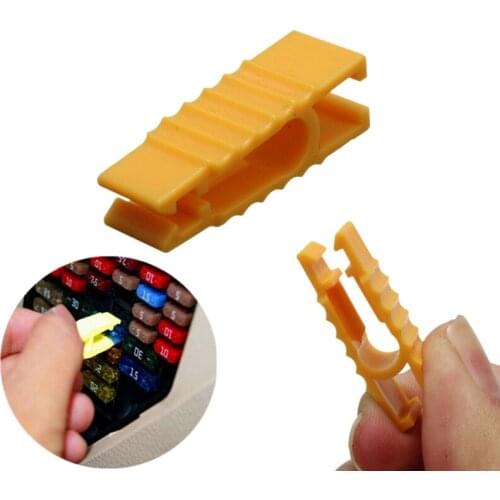 2Pcs Yellow Automobile Fuse Clips Fuse Puller Car Tools Extractor For Car Fuses