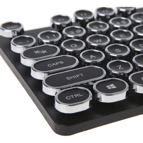 DIY Keycap Retro Steam Punk Typewriter Mechanical Keyboard 104 87 Standard Keys