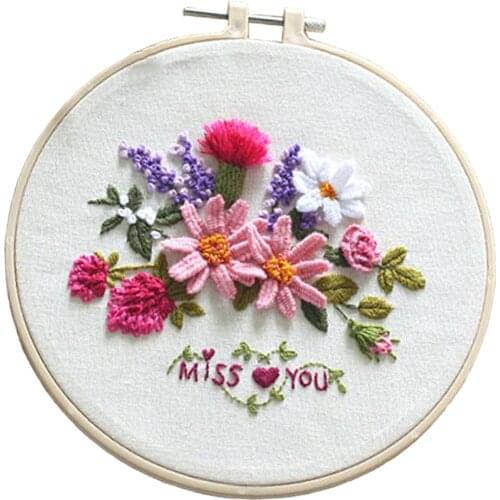 Flower Embroidery Kit Chinese Style Cross Stitch Full Range Of Needlework Kits