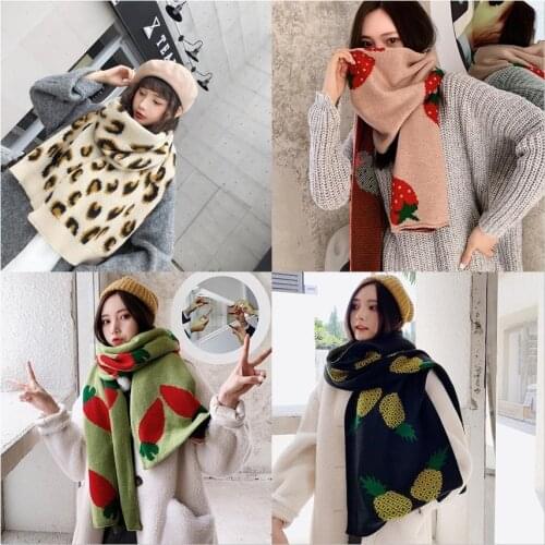 2021 NEW 8 Styles Knitted Wool Long 200*40cm Scarf Women Winter Warm Shawl and Wrap Solid Scarves Female Foulard Thicken Blanket