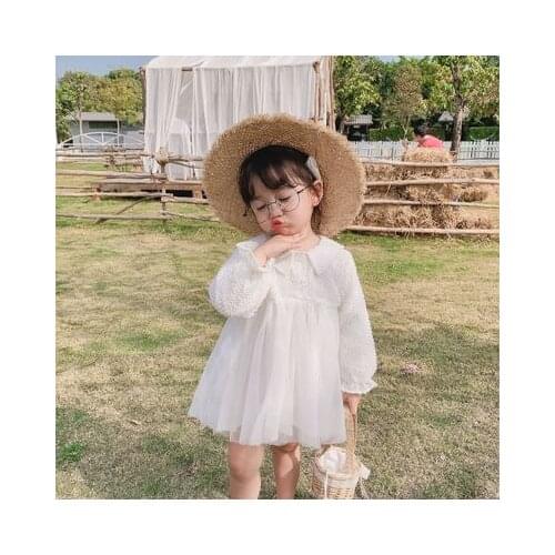 2020 Spring New Baby Girl Princess Dress Kids Dresses for Girls Toddler Mesh Patchwork Ball Gown Toddler Party Clothes for Girls