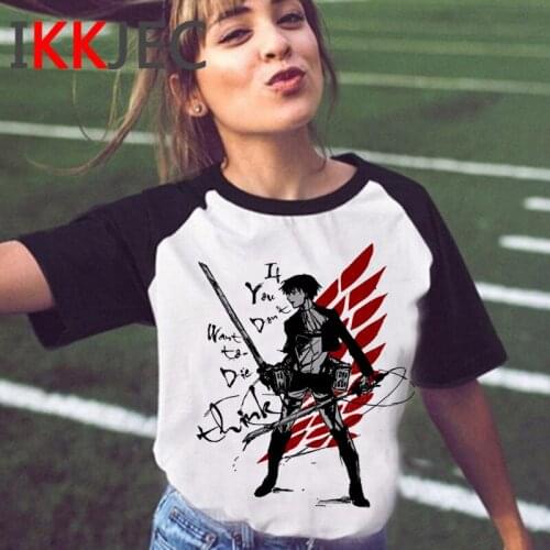 Attack on Titan Shingeki No Kyojin t-shirt male aesthetic kawaii vintage print tumblr summer top harajuku