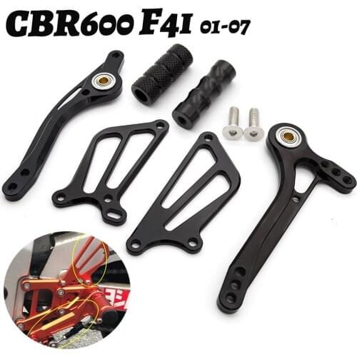 For Honda CBR600 F4I CBR 600 2001-2007 Motorcycle Rearset Foot Peg Brake Rear Gear Shift Shifter Lever + Wing