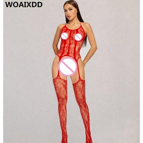 Sexy Lingerie Bodysuits Erotic Women Open Crotch Body Stockings Bodystocking Sex Underwear Costumes Bodysuit