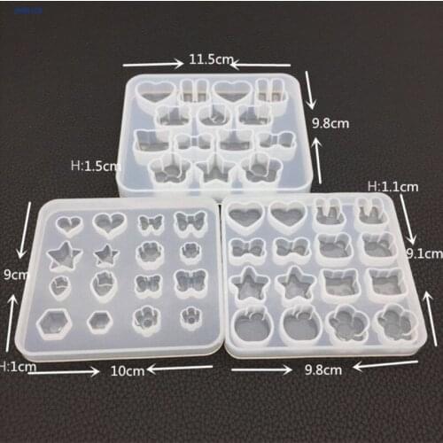 Silicone Mold Heart Star Apple Pendant DIY Jewelry Making Decoration Cake Jewelry Pendant Resin Casting Craft Tool