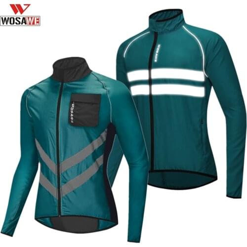WOSAWE Outdoor Sports Windproof Rain Coat Cycling Jackets Bike Bicycle Running Jersey Ultra-Light Cycling Jackets Summer