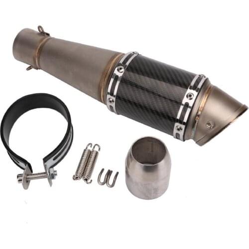 Universal Motorcycle Exhaust Pipe Modified Carbon Fiber Muffler Pipe Motorcycle Accessary