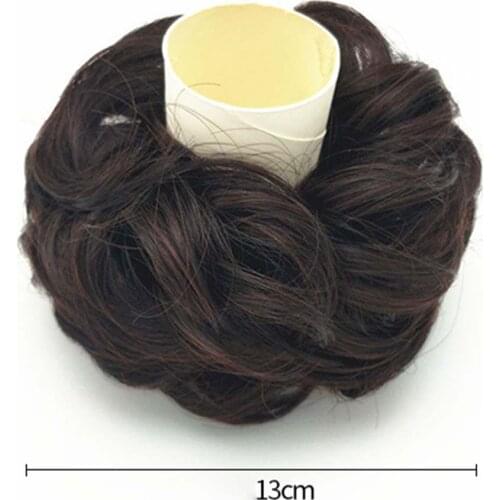 Women Elastic Hair Bun Ponytail Extension Messy Wavy Chignon Hairpiece Hair Styling Decor Accessory Headdress headwear Gift