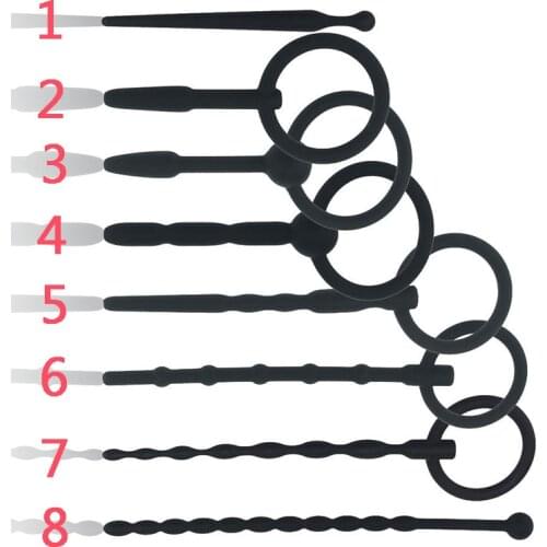 1 PC Sex Toy for Men Urethrale Dilatator Male Gay Sounding Penis Plug Inserts Dilatato Silicone Urethral Sound Dilator Catheter