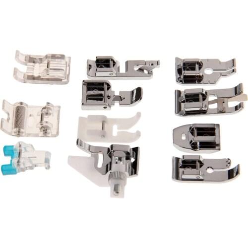 11Pcs Multifunction Sewing Machine Presser Foot Set for Brother Singer Janome Domestic Sewing Machine