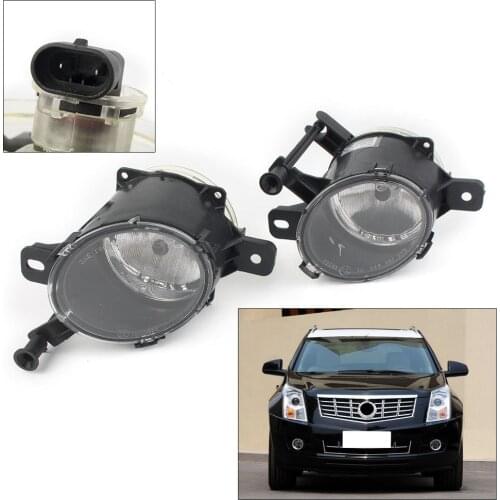 2Pcs Car Fog Driving Light Front Bumper Foglight DRL For Cadillac SRX 2010 2011 2012 2013 2014 2015 2016 Left & Right