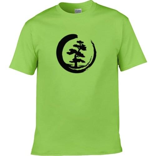 2021 new fun tree Print mens leisure life secret Harajuku short sleeve summer T-shirt cotton mens clothing