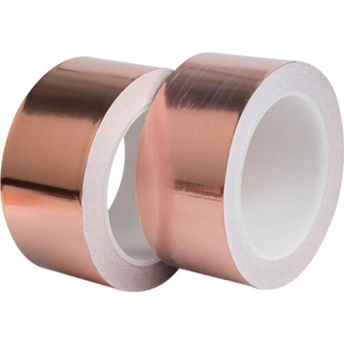 30mm Waterproof Pure Copper Tape Self-Adhesive High Temperature Resistance Anti-Radiation Hand Tools HR