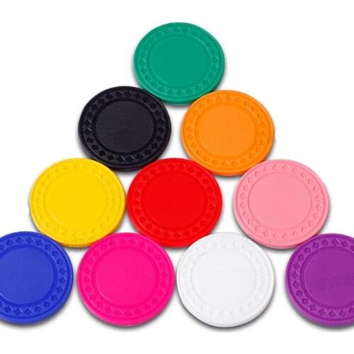 50Pcs/set No Value Blank Chips Circular Environmental Protection Plastic Chips For Cards Game Poker games Counting Card