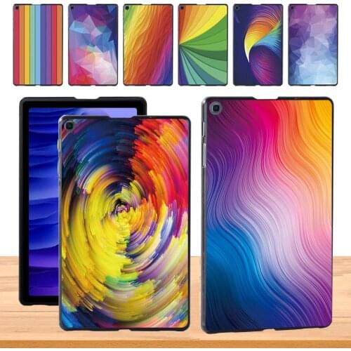 Watercolor Tablet Case for Samsung Galaxy Tab A7 10.4" T500/T505 Back Case + Free Stylus