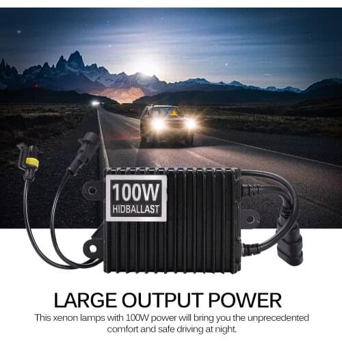 AOZBZ New 100W for HID Xenon Lamp Ballast Kit 12V Portable Auto Car Headlight Lamp Ballast Slim HID Ballast High Quality Durable