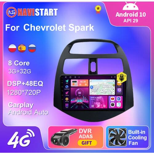 4G WIFI For Chevrolet Spark 2009-2016 Car Radio Multimedia Video Player Navigation Car Android Auto Carplay 2din Android 10 DVD