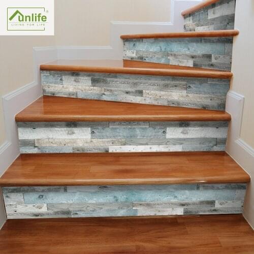 Funlife® Stair Stickers Easy to Clean Peel & Stick Backsplash Wallpaper Removable Decorative Bathroom Wall sticker Wall Kitchen