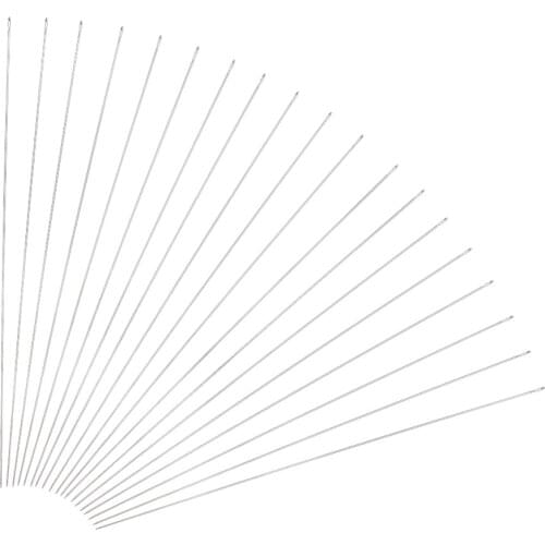 Pandahall 5 Bags Stainless Steel Beading Needles Handmade Bracelet Necklace Making Pins Jewelry Findings approx 34pcs-38pcs/bag