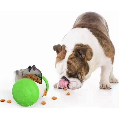 Pet Dog Tumbler Interactive Toys Slow Food Leakage Rocking Ball Cats Entertainment Toy Durable Feeders Of Pets