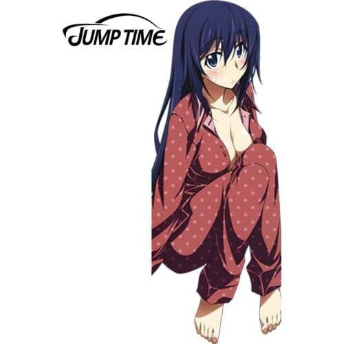 JumpTime 13cm x 4.9cm Anime Infinite Stratos Sexy Hot Girl Vinyl Car Window Fridge Decal Sticker Beautiful Graphic