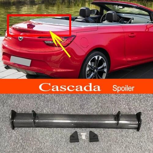 Cascade Real Carbon Fiber GT-style Car-styling Sporty Rear Trunk Wing Spoiler for Opel Cascade Sedan