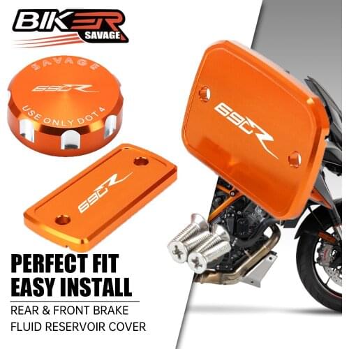Motorcycle Front & Rear Brake And Clutch Fluid Reservoir Cover Oil Pump Cap For 690 SMC-R Enduro R 14-22 Motor Master Cylinder