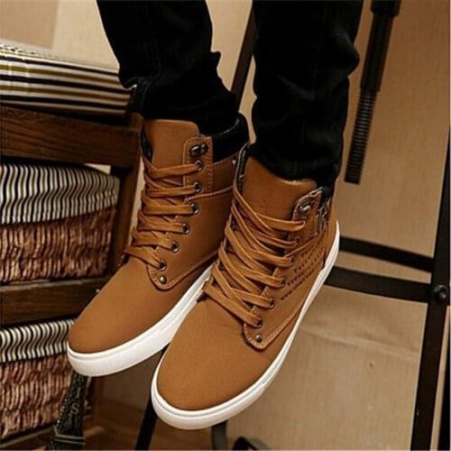 Mens Sneakers Comfortable Casual Shoes Canvas Boots Fashion Shoes Winter