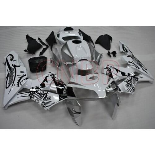 Bodywork CBR 600 RR 2005 - 2006 White Black Motorcycle Fairing CBR600 RR 2005 Bodywork CBR 600 RR 2006 no paint
