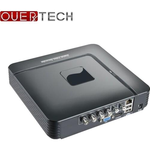 OUERTECH AHD CVI TVI IP CVBS 5 in 1 4CH CCTV MINI DVR 4MP support 1 HDD ONVIF Surveillance Digital Video Recorde DVR