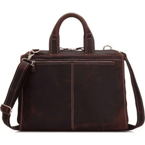 032Genuine leather cow skin casual large capacity men briefcase office business bag
