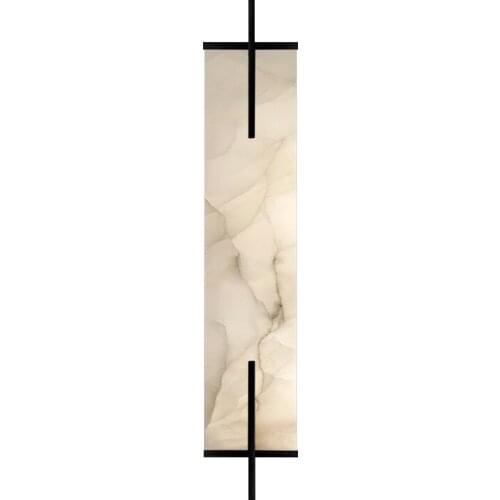 Simple modern marble living room wall lamp corridor stairwell background wall designer model villa hall wall lamp