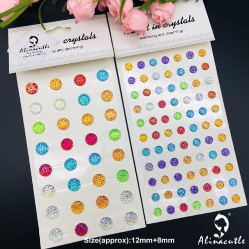 109pc Diamond glitter Crystal Stone Stickers Creative DIY handmade Art Crafts Rhinestone Self Adhesive Scrapbooking Stickers