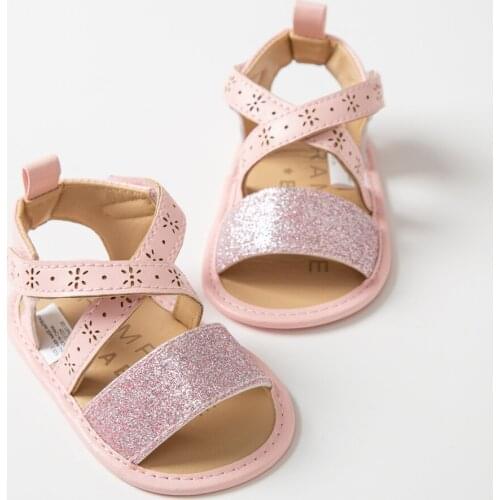 Summer Baby Girls Sandals Fashion PU Leather First Walkers Soft Bottom Anti-Slip Shoes Girl Toddler Princess Shoes
