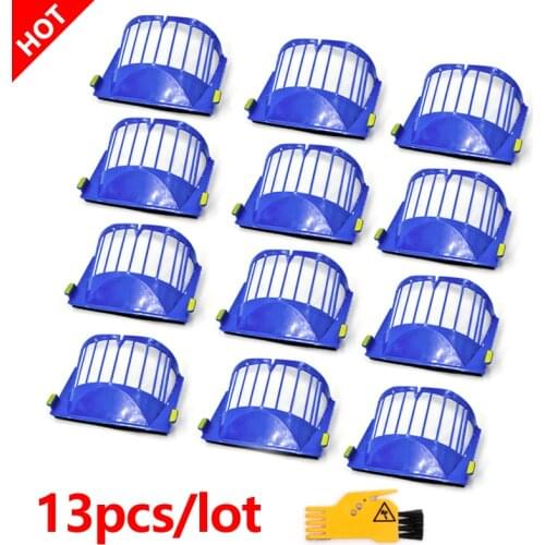 12pcs Hepa Filter for iRobot Roomba 600 Series 528 552 564 595 606 610 615 620 625 630 650 660 670 Vacuum Cleaner Replacment